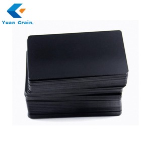 <span class=keywords><strong>Carte</strong></span> de visite professionnelle en PVC noir mat avec paiement NFC RFID et contrôle d'accès, étanche pour usage hôtelier - Product Image 3