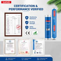 SANVO EX998 Mastic silicone neutre étanche aux intempéries pour construction, fenêtres, portes et verre, vente en gros 300ml