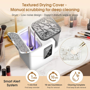 Máquina Limpiadora y Secadora de Brochas de Maquillaje Eléctrica, Limpieza y Secado Automático Rápido de Brochas, Esponjas y Difusores, Recargable por USB - Product Image 4