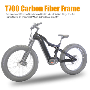 T700 – pneu m620 en fibre de carbone à entraînement central, vélo électrique de chasse 1000w, haut de gamme à suspension complète - Product Image 2
