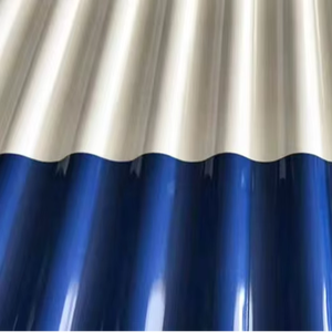 Tejas de techo corrugadas de plástico UPVC en capas ASA Tejas impermeables con aislamiento térmico para casas al aire libre - Product Image 1