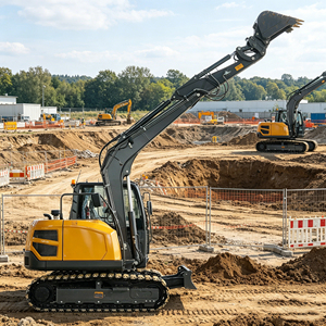 Spedizione Gratuita Escavatore da 6,5 Tonnellate con Motore EURO 5 per Ristrutturazione di Cortili Agricoli, Scavo, Tunnel Minerari, Escavatore Cingolato per Tutti i Terreni - Product Image 1