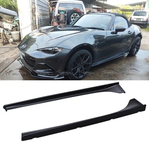 Barra de Protección Lateral de Fibra de Carbono para Mazda MX5 ND ND5RC Miata, Estilo Lujoso, Personalización Automotriz, Sin Pintar, Negro, 2015-2016, 100% Compatible - Product Image 3
