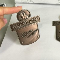 Autocollant adhésif personnalisé pour boîte de conserve de café, étiquette en aluminium imperméable avec logo en relief 3D