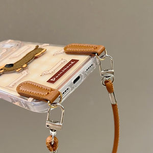 Dragonne <span class=keywords><strong>teckel</strong></span> plein écran à carreaux mignon adapté pour Iphone17 Promax16 coque de téléphone 15 femme 14 - Product Image 4