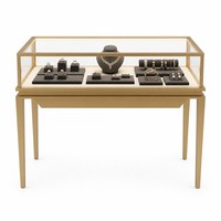 Vitrine de présentation de bijoux de luxe avec serrure pour magasin de bijoux commercial et centre commercial - Vitrine de présentation écologique