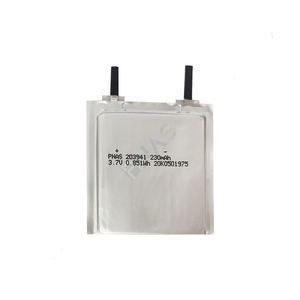 CE ультратонкий 2 мм жидкий ячеистый 3,7 В 230 мАч карточный Аккумулятор Перезаряжаемый Футляр ионные батареи модели небольших карт 203941 LiCoO2 - Product Image 1