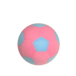 Bola macia de futebol de pelúcia com sino, brinquedo de pelúcia personalizado