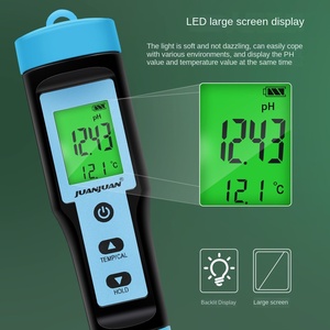 Medidor de acidez de bollo al vapor de masa de alta precisión, medidor de PH líquido, carne, alimentos, pH, detector dos en uno - Product Image 5
