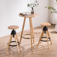 Современный Ресторан Nordic Flatpack Регулируемый Поворотный Бар Кафе винтажный стул стулья