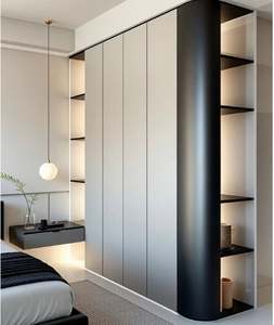 Arc Bedroom <b>Wardrobe</b> Customized Arc <b>Cabinet</b> Customized Cloakroom Furniture - Product Image 2