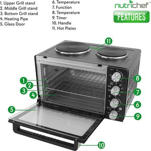 Kitchen Oven Convection Oven with Dual <b>Hot</b> <b>Plates</b> Large Electric Oven - Product Image 2