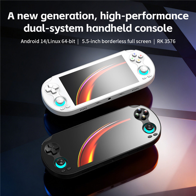 ANBERNIC RG VITA PRO Console Game Android 14 Linux 64-bit Dual System 5.5-inch IPS Screen Classic Game Console