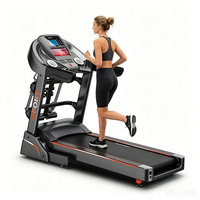 Cinta de Correr Eléctrica Extra Ancha con Inclinación Automática, Plegable, con Pantalla LCD, Motor de 3.5HP, MP3, USB, Multifuncional, para Fitness