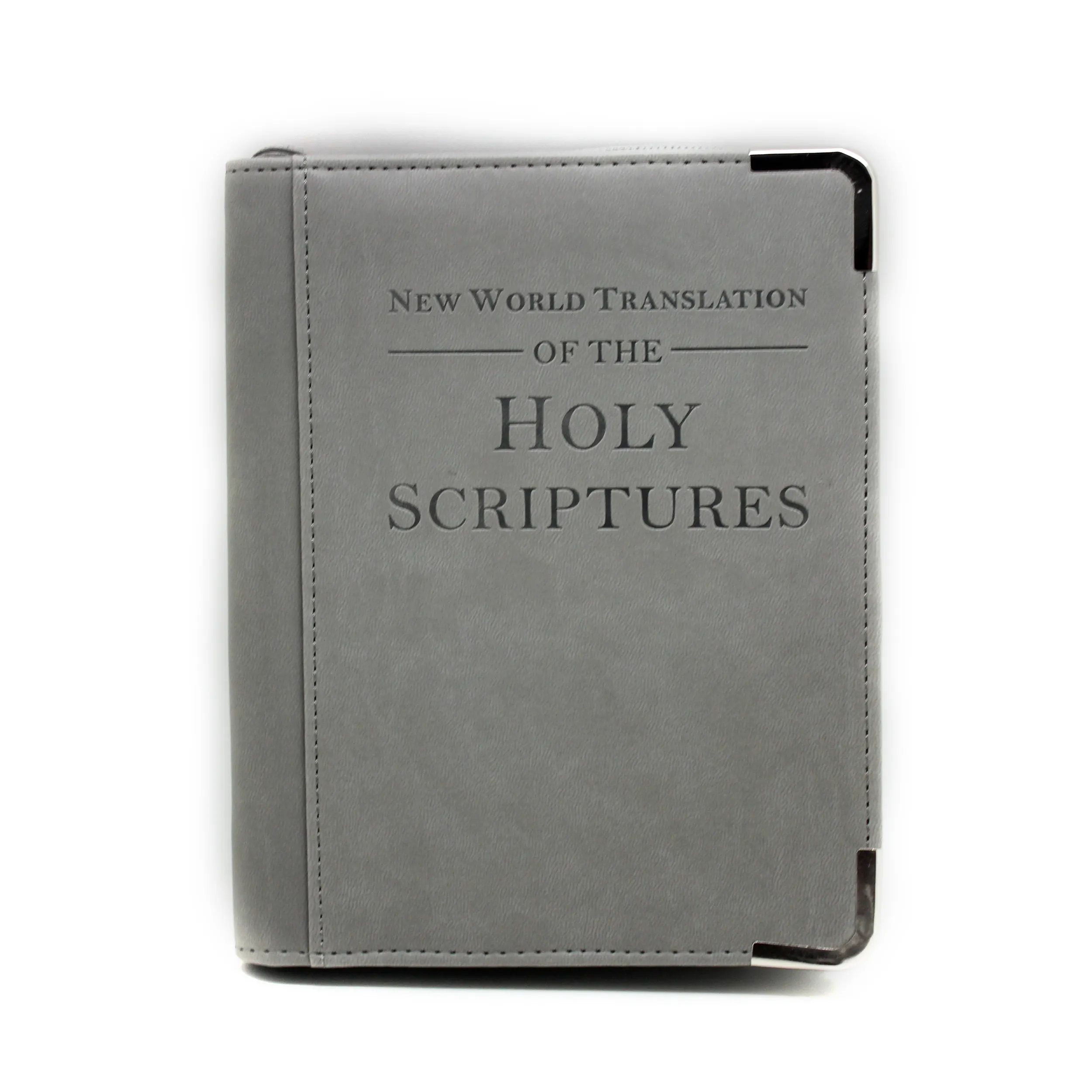 Boshiho Custom embossed leather Bible cover with zipper