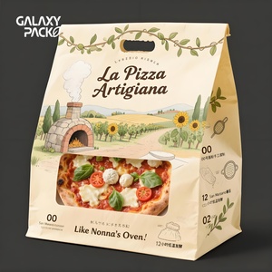 Sachets de congélation prêts pour l'alerte d'allergie PP de qualité alimentaire Zone d'avertissement désignée pour salade chips de pommes de terre pizza Utilisation sécuritaire des aliments - Product Image 1