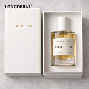 Wholesale Clear Empty Round Crimp Pump Spray Perfume <b>Bottles</b> 50ml 100ml Glass Perfume <b>Bottle</b> with Custom Sticker and White Cap - Product Image 4