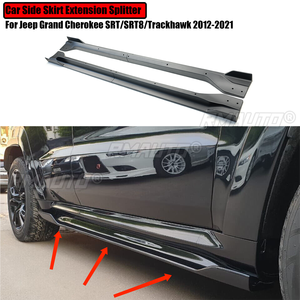 Par de extensiones de faldones laterales para Jeep Grand Cherokee SRT/SRT8/Trackhawk 2012-2021, placa divisoria, alerón de parachoques, kit de carrocería - Product Image 2