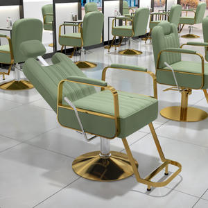 Sillón de Barbería Móvil Reclinable de Diseño Moderno y Alta Calidad, Sillón de Peluquería, Sillón de Corte de Pelo, Sillón de Barbería Inclinable - Product Image 1