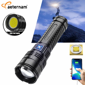 Linterna LED Recargable a Prueba de Agua para Camping, Diseño de Clip para Bolsillo, Banco de Energía, Alcance de 500m, Zoom, Cuerpo de Aleación de Aluminio - Product Image 3