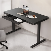 Table de bureau électrique en bois massif, ergonomique, durable, avec fonction automatique, design minimaliste, bureau intelligent pour l'étude