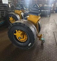 Roue de conteneur industrielle robuste de 16 pouces en caoutchouc pour conteneurs maritimes
