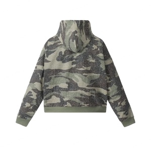 Vente en gros de sweats à capuche pour hommes en coton 100% vintage, streetwear, sweats à capuche zippés pour hommes, sweats à capuche confortables et surdimensionnés, sweats à capuche camouflage pour hommes - Product Image 2