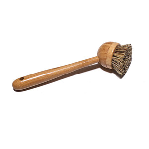 Kitchen Bamboo Wood Wooden <strong>Hand</strong> Scrub <strong>Brush</strong> Eco Bamboo Dish <strong>Brush</strong> with Replaceable Head - Product Image 5