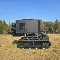 Tondeuse autonome pour pentes, coupe-herbe et pulvérisateur de pesticides, machine automatique sans pilote de type chenillé