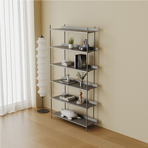 Estantería de Estilo Nórdico de Hierro Forjado sin Respaldo, de Pie, con Múltiples Niveles, Organizador de Almacenamiento, Librería de Oficina de Lujo Ligero - Product Image 4
