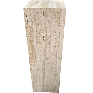 Colonna Decorativa Personalizzabile di Alta Gamma per Hotel e Ville, <span class=keywords><strong>Base</strong></span> in Marmo Naturale Opaco, Grande Lastra Lucidata, Decorazione Artigianale - Product Image 1