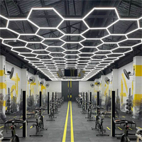 Lumière de tunnel hexagonale blanche personnalisée à LED pour entrepôt et bureau, CRI élevé 80 540W