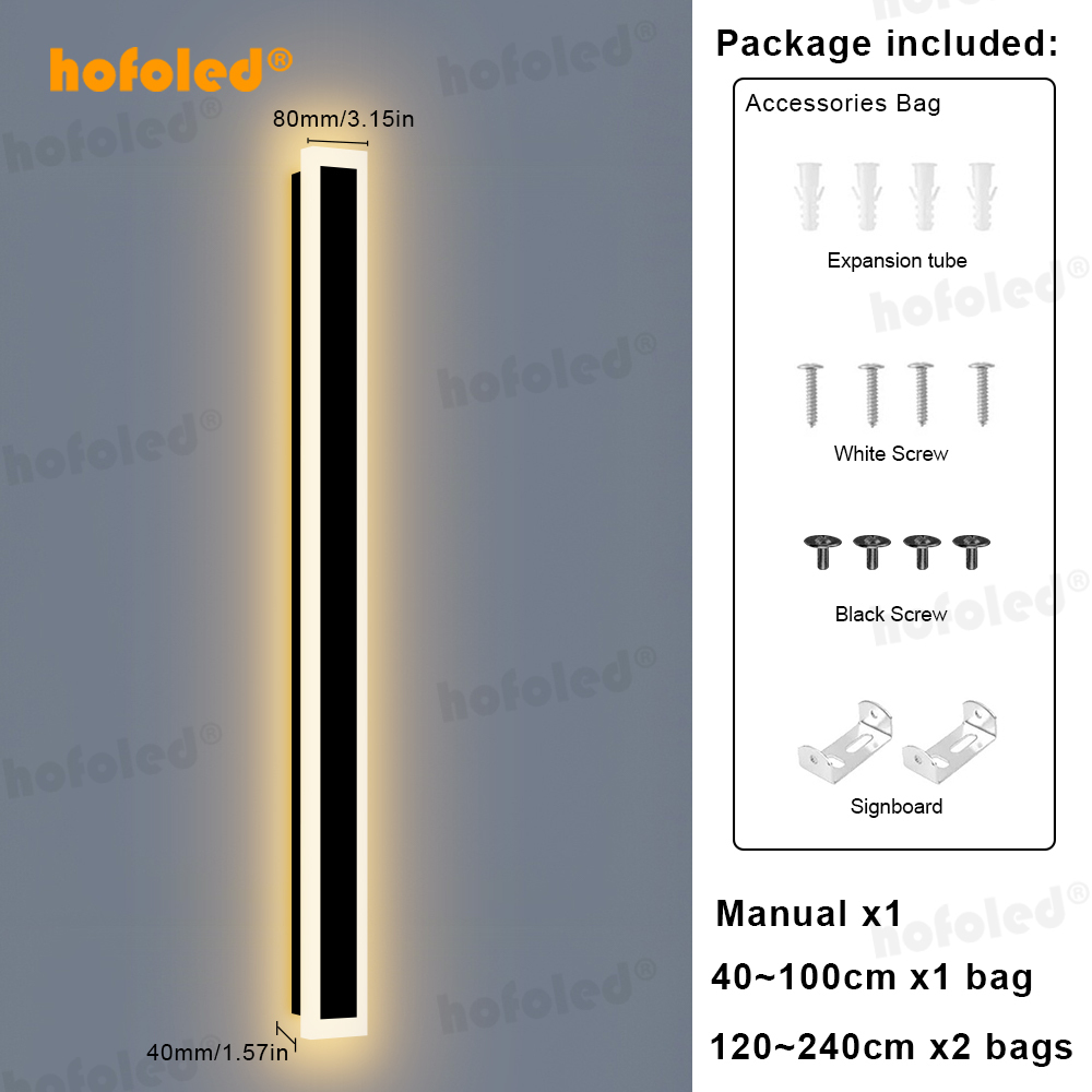 Hofoled 110V 220V Acrylic Outdoor Wall Sconce Light Indoor Bedroom Garden Lights Solar Wall Light/LED Wall Light/Wall Light LED · image 5