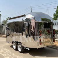 Remorque de nourriture de campeur mobile de prix usine Offre Spéciale/gâteau de gaufre Pizza crème glacée Pizza Hot Dog Camping camion de nourriture chariot de nourriture
