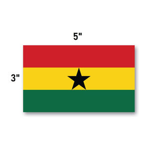 <span class=keywords><strong>Drapeau</strong></span> du Ghana 3x5 pieds <span class=keywords><strong>avec</strong></span> étoile brillante, impression par sublimation, <span class=keywords><strong>rouge</strong></span>, jaune, vert - Product Image 2