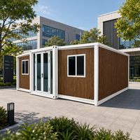 Maison conteneur isolée à double aile extensible, 2, 3, 4 ou 5 chambres, préfabriquée en acier EPS, design moderne pour zones tropicales