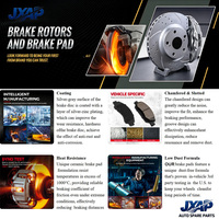 Kit de Freinage Amélioré JXAP Plaquettes Carbone-Céramique Disques Rotorisés Perforés Revêtement E-Coated Remplacement Acura TLX 2015-2020 OE 800053 800061