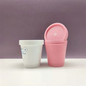 Matte White PInk 50ml 100ml 200ml <strong>Slime</strong> Plastic Ice Cream Container 8oz 250ml Cosmetic PP Jar Cream Body Scrub <strong>Pot</strong> - Product Image 1