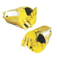 Godet de forage de 1.2 mètres de diamètre avec dents plates avec dents de sol pour l'industrie des fondations sur pieux pour pelle rotative