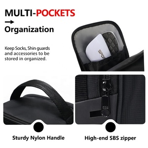 กระเป๋าเก็บของผ้าใบกระเป๋าใส่รองเท้าฟุตบอลและบาสเก็ตบอลที่ทนทานกระเป๋าจัดระเบียบแบบพับได้มีซิปโลโก้ตามต้องการ - Product Image 3