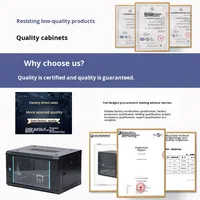OEM/ODM 4U 6U 9U 12U 모듈형 벽걸이형 19인치 서버 캐비닛 냉간압연강 IP20 보호 기능, 재고 있음