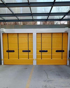 Portes à empilage à grande vitesse JINFUDA, en <span class=keywords><strong>PVC</strong></span>, portes industrielles à enroulement rapide, flexibles, à levage par induction, résistantes au feu 2h, certifiées ISO9001 CE - Product Image 4