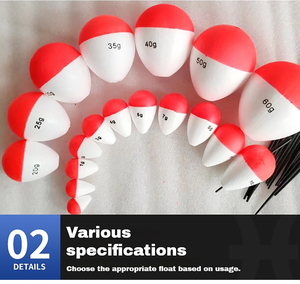 <span class=keywords><strong>Flotteur</strong></span> de <span class=keywords><strong>pêche</strong></span> en mousse EVA haute flottabilité, rouge et blanc, en mousse rigide, pour la <span class=keywords><strong>pêche</strong></span> en mer et sur roche, <span class=keywords><strong>flotteur</strong></span> coulissant pour longue portée, vente en gros - Product Image 5