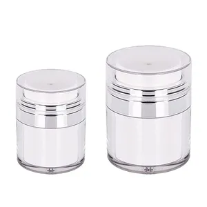 15ml 50ml 30ml Empty skincare bottle airless jar packaging airless acrylic cosmetic containers with pump for lotions creams
