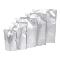 Pochette Doypack avec bec verseur 1,5 litre pour boissons gazeuses, grande capacité, en plastique recyclable, refermable, portable, impression héliogravure