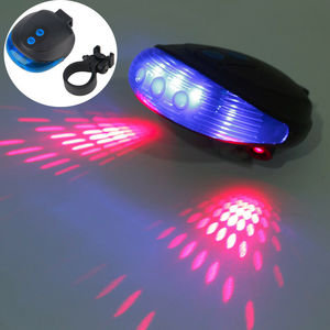 Láser bicicleta luces LED lámpara de <span class=keywords><strong>luz</strong></span> trasera de la bicicleta ciclismo bicicleta de <span class=keywords><strong>luz</strong></span> de advertencia Led modos - Product Image 1
