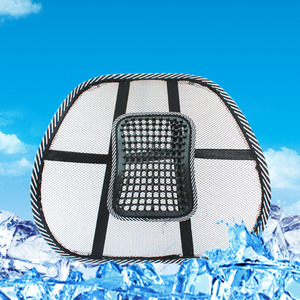 Summer Breathable Lumbar Cushion Ice Silk Mesh Car Seat Back Support Cooling Waist Pad for Auto Use - Product Image 2