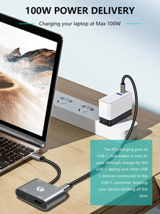 Docking Station VCOM <span class=keywords><strong>USB</strong></span> 3.1 con HDMI 4K, VGA 1080P, PD 3.0, Ricarica 100W, <span class=keywords><strong>Hub</strong></span> <span class=keywords><strong>USB</strong></span>-<span class=keywords><strong>C</strong></span> - Product Image 5