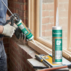 Mastic silicone acétique GP anti-fongique, transparent, élastique, résistant, à séchage rapide, anti-moisissure, <span class=keywords><strong>pour</strong></span> réparation <span class=keywords><strong>de</strong></span> verre, douches et aluminium - Product Image 1