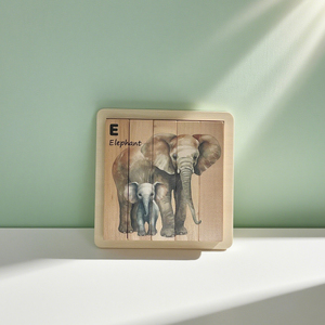 Montessori Animal Themed Wooden Shrapnel <b>Puzzle</b> Toys Educational Cartoon Games for 2-4 Years Boys and Girls Featuring Zebra - Product Image 3